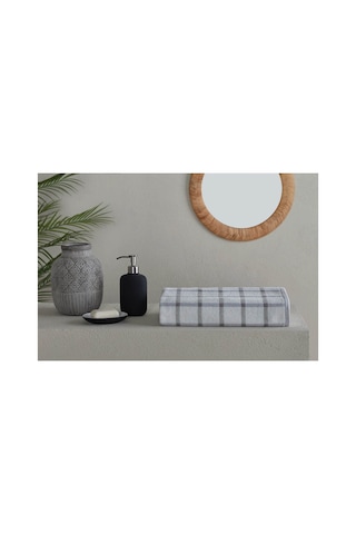 Plaid Banyo Havlusu 70x140 Cm Gri
