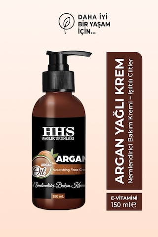 Hhs Argan Yağlı Nemlendirici El Yüz ve Vücut Bakım Kremi 150 ML