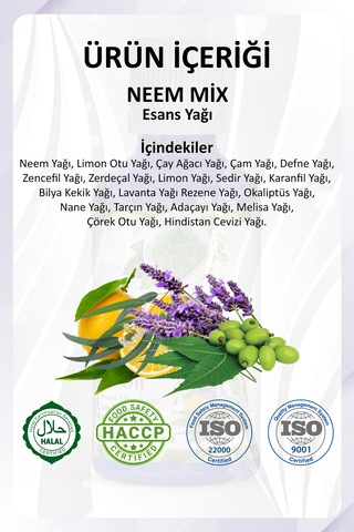 Neem Mix Yağı Neem Mix Essential Oil 20 Ml.