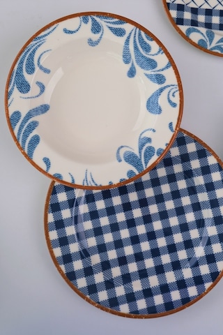 Tabak Evi Porselen Lindy Yemek Takımı 6 Kişilik 24 Parça Bns24ykprs1216 Çok Renkli