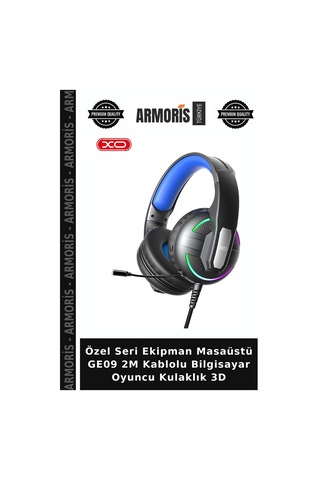 Özel Seri Ekipman Masaüstü Ge09 2m Kablolu Bilgisayar Oyuncu Kulaklık 3d Gaming Kulaklık