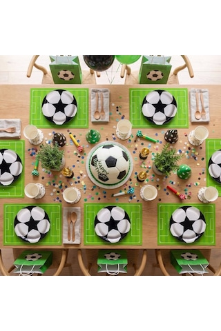 Play Siyah Beyaz Kağıt Tabak 26 Cm 12'li Paket