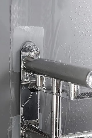 Thentech Güçlü Yakışkanlı Tablo Çerçeve Askılığı Banyo Lif Askılığı Güçlü Yapışkan Suya Dayanıklı Şeffaf Beyaz