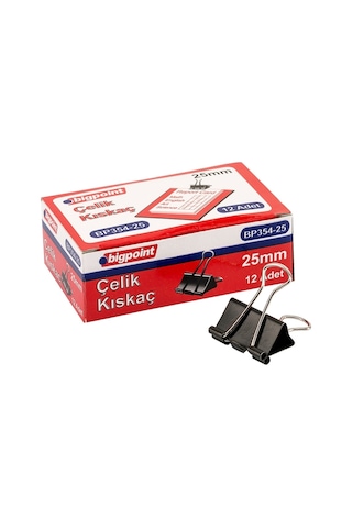 Bigpoint Çelik Kıskaç 25 Mm 12'li Kutu
