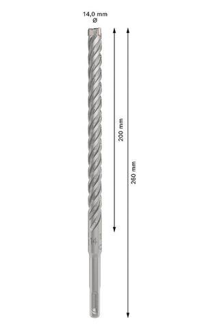 Bosch 1x Pro Sds Plus-5x Kırıcı Delici Delme Ucu Donatılı Beton, Beton, Ø 14,00 Mm, Professional Aksesuar Kırıcı Delici