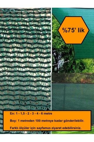 %75 Gölge Oranlı File, Gölgelik, Gergi File, Bahçe Gölgeliği, 6x54 Metre Diğer