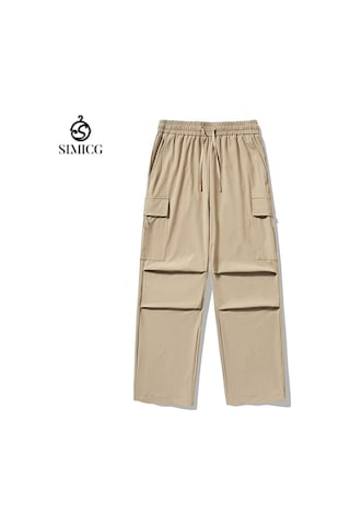 Erkekler İçin Yazlık Rahat Geniş Paça Tulum Açık Kahverengi