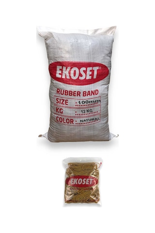 Ekoset Büyük Boy İnce Paket Lastiği 100 MM 12KG