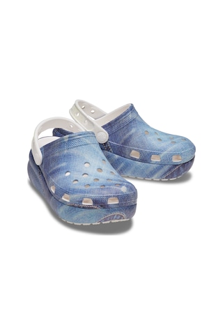 Crocs Classic Cutie Denim Clog K - White/multi Mavi - Beyaz