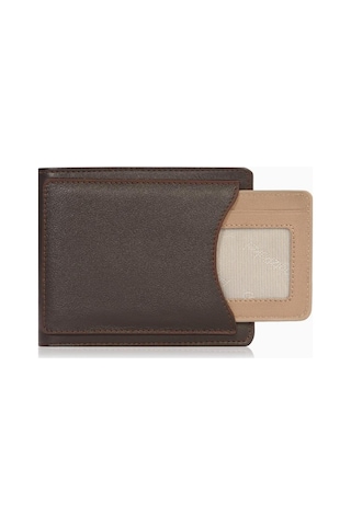 Cengiz Pakel Hakiki Deri Erkek Cüzdan - 27506 - Kahve/toprak Çok Renkli