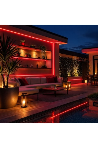 Zmr Zmr-635/b.kk Neon Led Şerit Kırmızı 12 Volt 120 Ledli 5 Metre