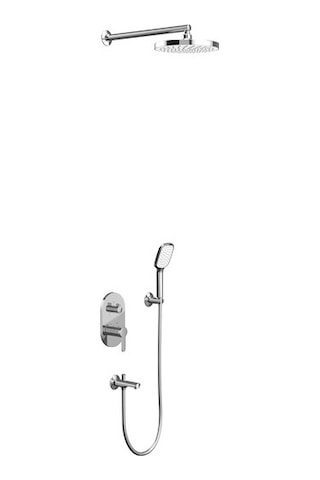 Teska Tenedos Ankastre İki Yönlü Banyo Batarya Seti Krom