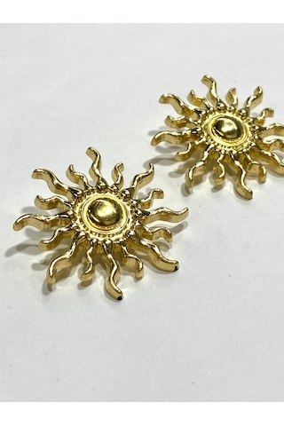 Desenli Metalize Büyük Boy / Aksesuar Düğme / 2'li Set / 3.8 Cm / Dec01