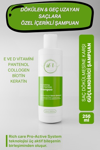 İd-t Hızlı Saç Uzaması Biotin Ve Keratin Dökülme Karşıtı Şampuan 250 ML