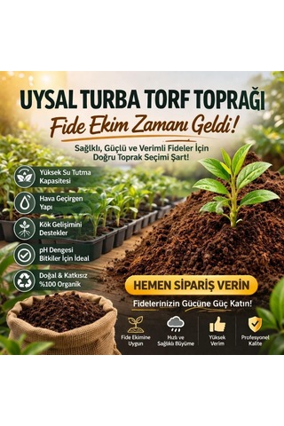 10 Lt Bitki Toprağı, Fideleme, Saksı Toprağı İç Dış Mekan Toprak Torf