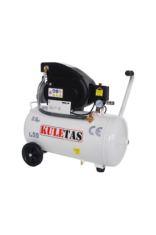 Kuletaş 2 Hp 8 Bar 50 LT Hava Kompresörü + Luft 5'li Havalı Alet Seti