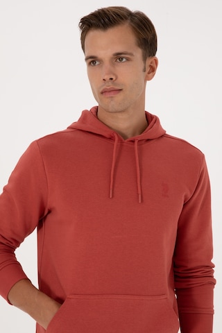 U.S. Polo Assn. Erkek Gül Kurusu Basic Sweatshirt 50313720-VR026