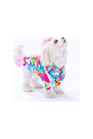 Pawstar Mosaic Polarlı Köpek Montu Köpek Yağmurluk