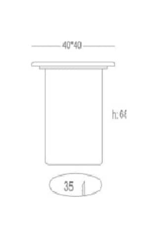 220V 0.5Watt Turuncu Mini Led Spot