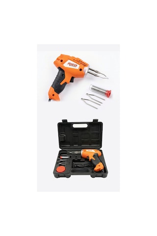Professional 100 Watt Çantalı Tabanca Havya Lehim Seti Tel + Pasta + Yedek Uç Dahil