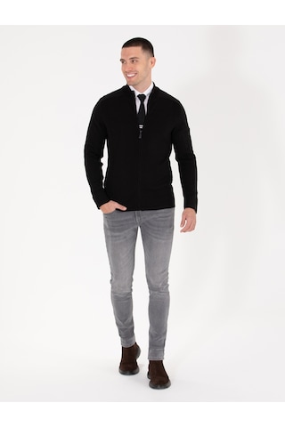 Pierre Cardin Erkek Siyah Triko Hırka 50263239-vr046 Siyah