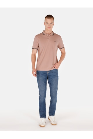 Colin's Colins Pembe Erkek Polo Kısa Kol Erkek Polo Yaka Tişört Pembe