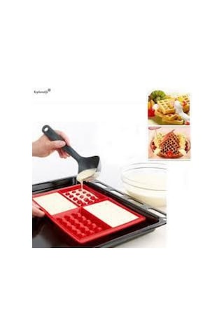 Waffle Kalıbı Kırmızı