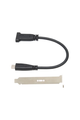 Usbc Usb3.1 Typec Erkek - Dişi Uzatma Kablosu Adaptör Kablosu Metal Panel Montaj Vidası İle