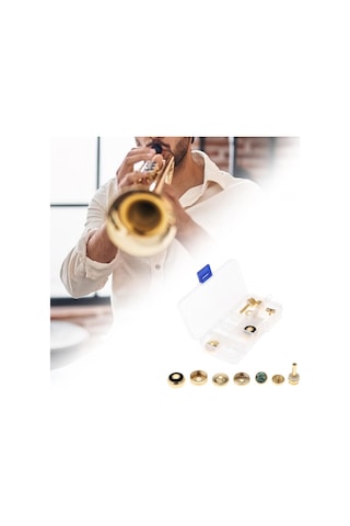 Homyl Trompet Piston Parmak Düğmeleri Vana Kapağı Nefesli