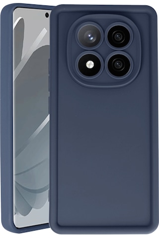 Xiaomi Redmi Note 14 Pro 5g / Poco X7 5g Kılıf Kamera Korumalı Kalın Kenarlı Viera Silikon Case Lacivert