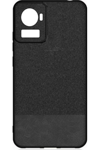 Microcase Oneplus 10R Fabrik Kumas Ve Deri Desen Kilif -Siyah 547127041