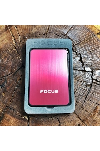 Koyu Pembe Metal Çakmaklı Sigara Tabakası