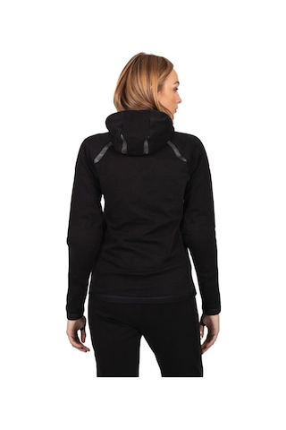 Knox Shield Hoody Aaa Korumalı Kapüşonlu Kadın Motosiklet Montu Siyah