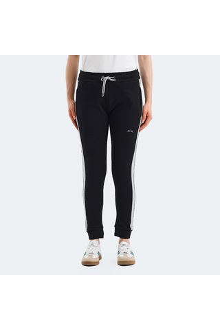 Slazenger VEVA Kadın Cepli Siyah Eşofman Altı