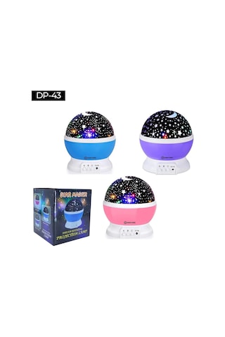 Star Master Gece Lambası Dönerli Çok Renkli