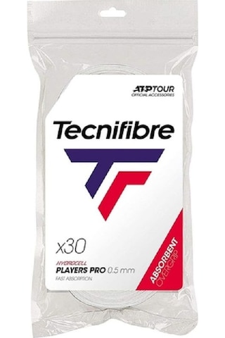 Tecnifibre Players Pro Overgrip 30'lu 0.5mm Beyaz Tenis Gribi 52atppla30 Beyaz