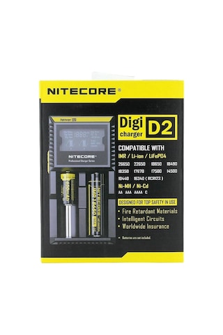 Nitecore D2 Digi Charger Li-ion / Nı-cd / Nı-mh / Lifepo4 Dijital Pil Şarj Cihazı