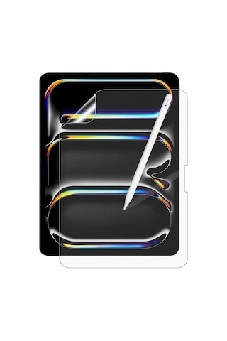 Forzacase Apple Uyumlu iPad Pro 11 2024 11 İnch Paper Like Kağıt Hissi Mat Ekran Koruyucu Nano Film - Fc295