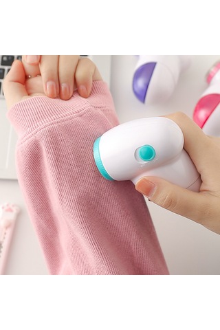 Padalink Ev İçin Pilli Elektrikli Tüy Kesici - Kumaş Telli Döküntü Temizleyici Makinesi Pil Yok - Kırmızı