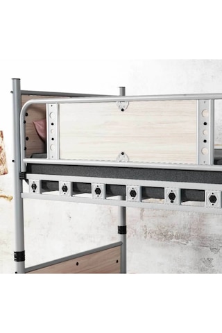 Missidea Elegan Modern Metal Ranza & Karyola Seti Cappuccino 90x190 Cm 90 x 190
