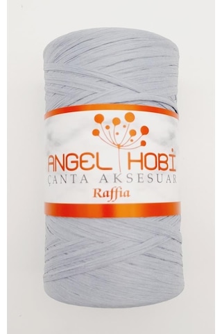 Angel Çanta Aksesuar Gri Renk Angel Rafya İp