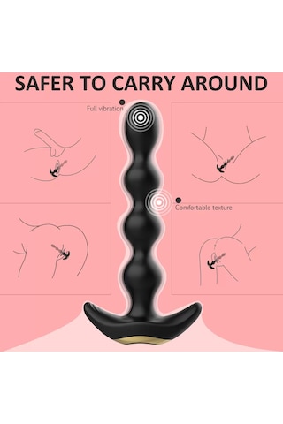 Red Fox Austın Rct Kablosuz Kumandalı 360 Bükülebilir Kıkırdaklı Anal Beads Vibratör