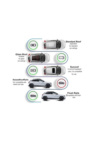 Cross Auto Accessorıes Oto Yapışık Tavan Çıtası İçin Ford Focus Active Hb/sw/estate 2019-2023 İle Uyumlu Kilitlenebilir Ara Atkı Taşıyıcı Tavan Barı 2