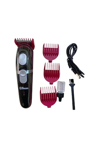Mr-055 Saç Sakal Tıraş Makinesi 4 Tarak Başlığı Şarjlı Tüm Vücut Traş Aleti
