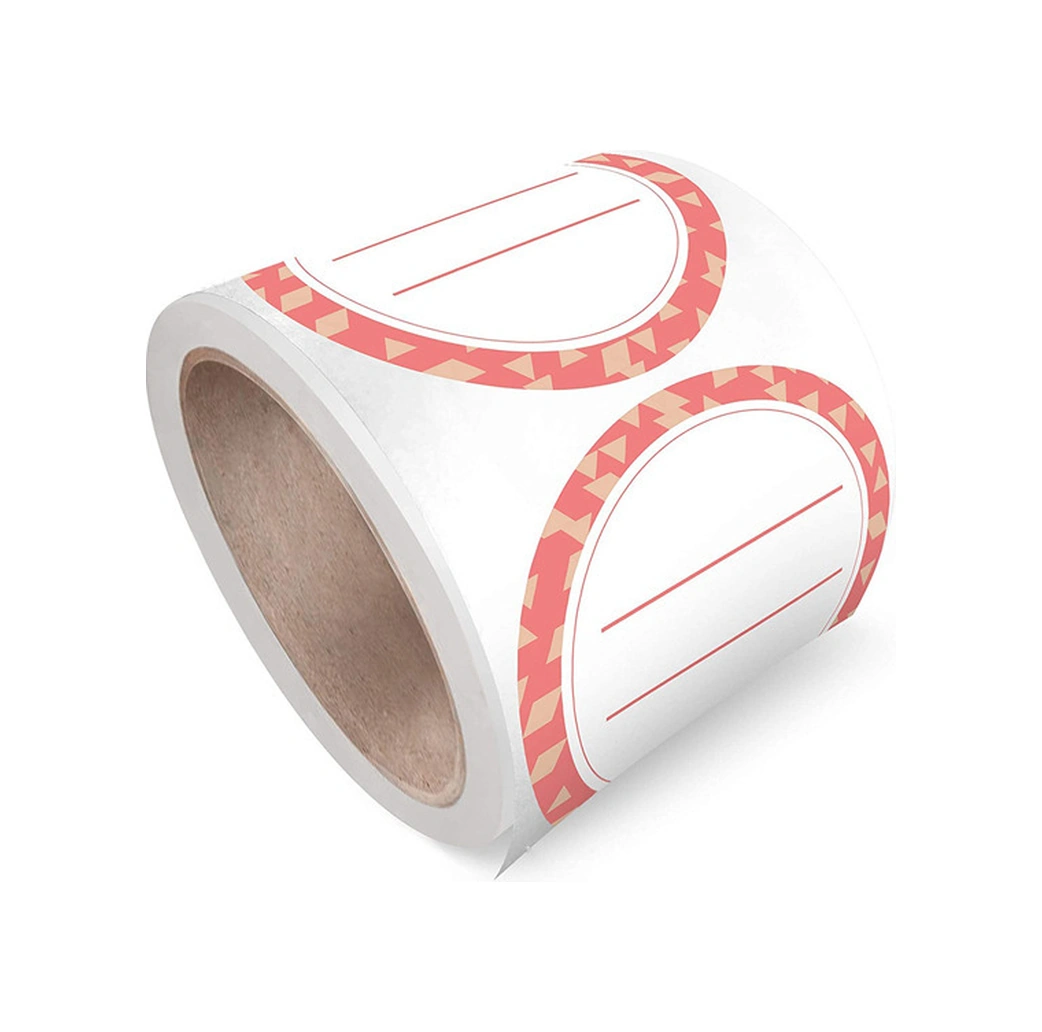Hombey Kırmızı 50mm Yazılabilir Ve Taşınabilir Etiketler - Cam Kavanoz Stickerları, Temiz Çıkarılabilir, 500 Adet / Roll