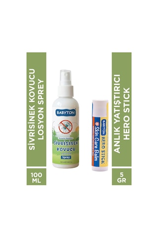 Set Sivrisinek Kovucu Losyon Sprey + Hero Stick 5 Ml