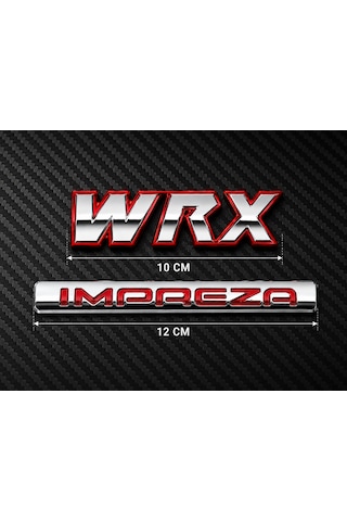 Subaru Wrx Impreza Bagaj Amblem Seti Sportif Krom Tasarım 0