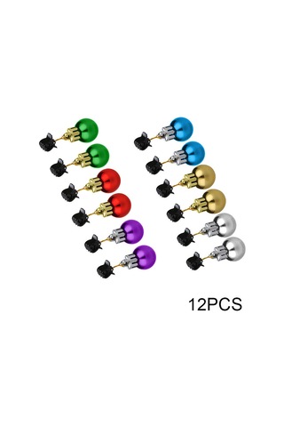 12/16pcs Noel Sakal Dekorasyon Karıştma Topu Noel Baba Sakal Süs Klip Parti Giymek 12pcs