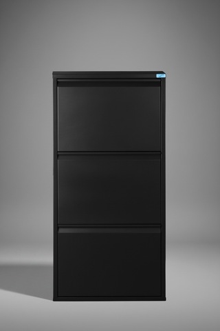 Metal Ayakkabılık 3'lü Model Siyah