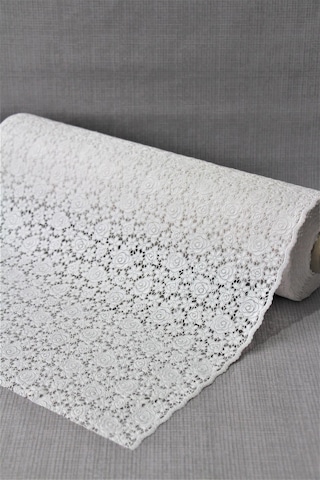 Pvc Dantel Kaymaz Raf Dolap Ve Çekmece Örtüsü Dantel-18gül 001